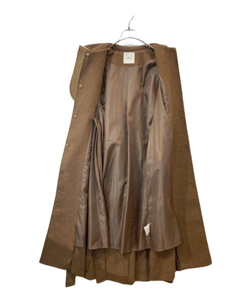 Eaphi（エフィ）Eaphi (エフィ) gunpatch waist mark long coat（ガンパッチウエストマークロングコート）90005-1200 ブラウン サイズ:SHORTの古着・服飾アイテム