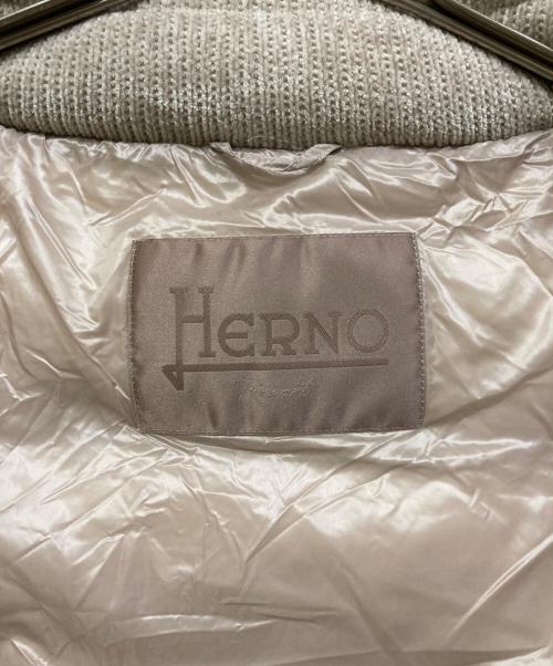 HERNO（ヘルノ）HERNO (ヘルノ) SAND CHENILLE DOWN JACKET ベージュ サイズ:SIZE 38の古着・服飾アイテム