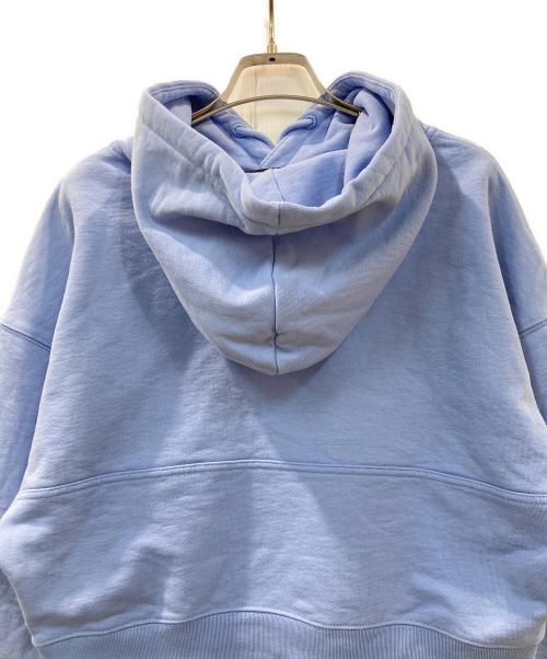 H&M（エイチアンドエム）H&M (エイチアンドエム) Mugler (ミュグレー) バットウィング スリーブ フーディー ブルー サイズ:Sの古着・服飾アイテム