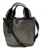 SHIPS any×folnaシップスエニィ×フォルナ）の古着「2WAYラインリバーシブルショルダーバッグ」｜グレー
