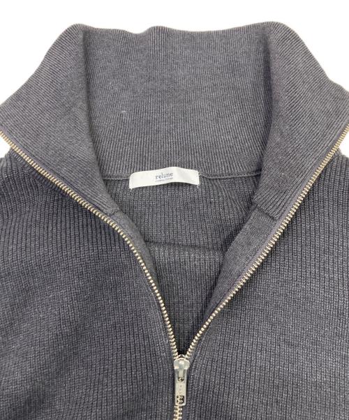 JOURNAL STANDARD relume（ジャーナルスタンダード レリューム）JOURNAL STANDARD relume (ジャーナルスタンダード レリューム) ダブルジップニットカーディガン グレー サイズ:FREEの古着・服飾アイテム