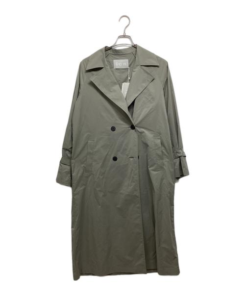 icB（アイシービー）icB (アイシービー) メモリーストレッチタフタトレンチコート カーキ サイズ:9 未使用品の古着・服飾アイテム