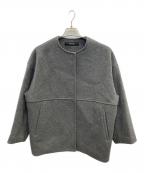 JOURNAL STANDARDジャーナルスタンダード）の古着「スーパー140ビーバーノーカラーショートコート」｜グレー