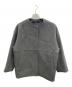 JOURNAL STANDARD（ジャーナルスタンダード）の古着「スーパー140ビーバーノーカラーショートコート」｜グレー