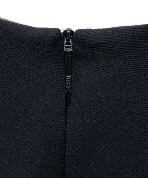 Rene basic（ルネベーシック）Rene basic (ルネベーシック) 裾フリルノースリーブワンピース ブラック サイズ:36の古着・服飾アイテム