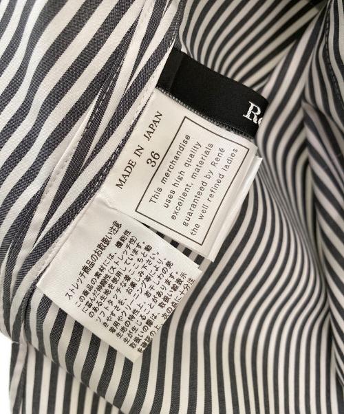 Rene（ルネ）Rene (ルネ) カラー刺繍パールボタンノースリーブブラウス グレー サイズ:36の古着・服飾アイテム