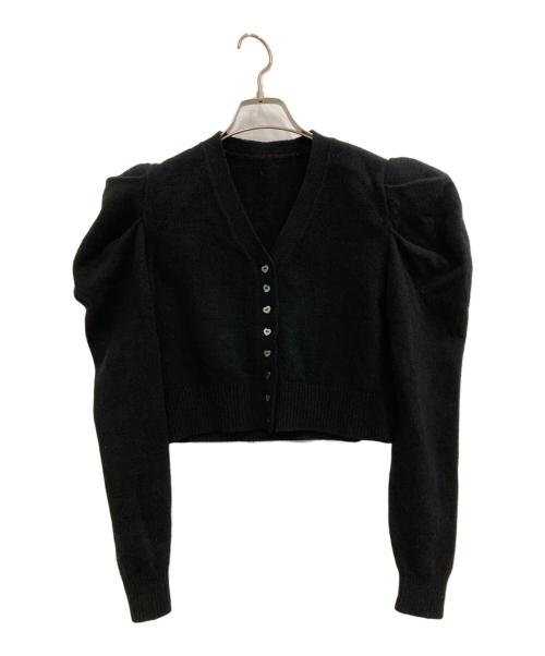 cygne（シーニュ）cygne (シーニュ) ハートカーディガン ブラック サイズ:FREEの古着・服飾アイテム