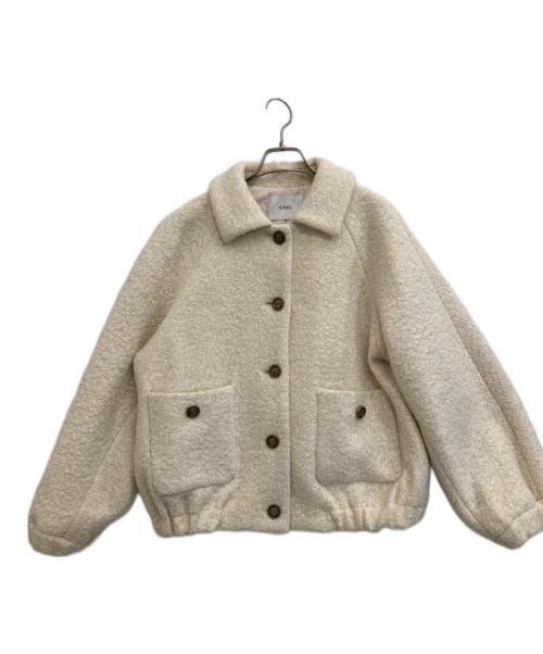COEL（コエル）COEL (コエル) ラメツイードブルゾン アイボリー サイズ:38の古着・服飾アイテム
