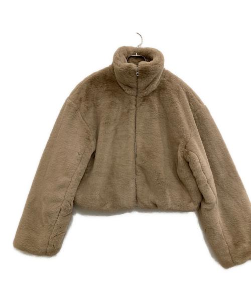forme（フォルメ）forme (フォルメ) エコファーブルゾン ベージュ サイズ:FREEの古着・服飾アイテム