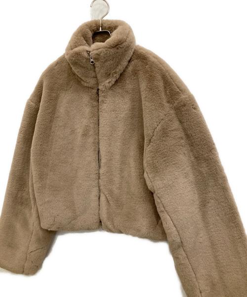 forme（フォルメ）forme (フォルメ) エコファーブルゾン ベージュ サイズ:FREEの古着・服飾アイテム