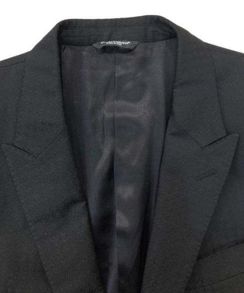 DOLCE & GABBANA（ドルチェ＆ガッバーナ）DOLCE & GABBANA (ドルチェ＆ガッバーナ) セットアップウール2Bスーツ ブラック サイズ:52の古着・服飾アイテム