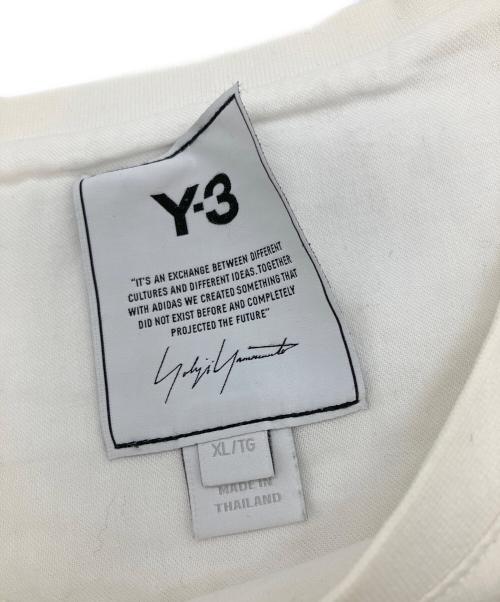Y-3（ワイスリー）Y-3 (ワイスリー) バックロゴ Tシャツ ホワイト サイズ:XLの古着・服飾アイテム