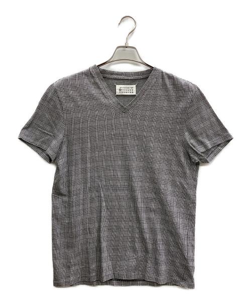 Martin Margiela 10（マルタン・マルジェラ 10）Martin Margiela 10 (マルタン・マルジェラ 10) VネックTシャツ グレー サイズ:46の古着・服飾アイテム