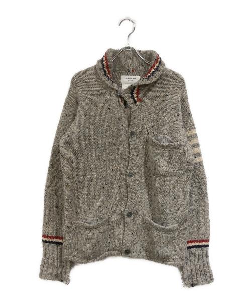 Thom Browne（トムブラウン）Thom Browne (トムブラウン) ショールカラーカーディガン グレー サイズ:SIZE 2の古着・服飾アイテム