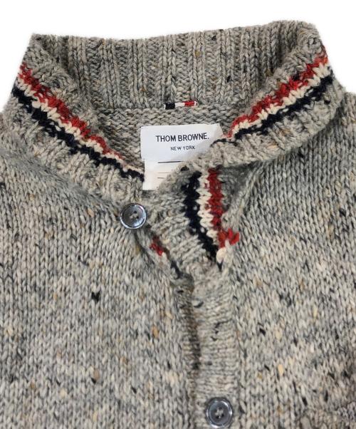Thom Browne（トムブラウン）Thom Browne (トムブラウン) ショールカラーカーディガン グレー サイズ:SIZE 2の古着・服飾アイテム