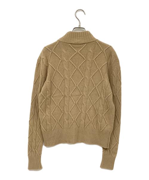 Max Mara Studio（マックスマーラ ストゥディオ）Max Mara Studio (マックスマーラ ストゥディオ) ウールカシミヤハイネックニット キャメル サイズ:Mの古着・服飾アイテム
