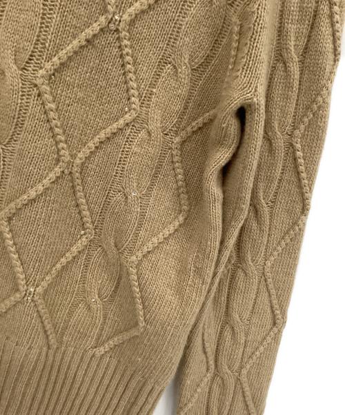 Max Mara Studio（マックスマーラ ストゥディオ）Max Mara Studio (マックスマーラ ストゥディオ) ウールカシミヤハイネックニット キャメル サイズ:Mの古着・服飾アイテム