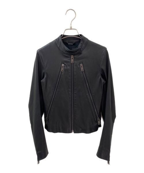 MARTIN MARGIELA（マルタン・マルジェラ）MARTIN MARGIELA (マルタン・マルジェラ) 八の字ライダースジャケット ブラック サイズ:36の古着・服飾アイテム