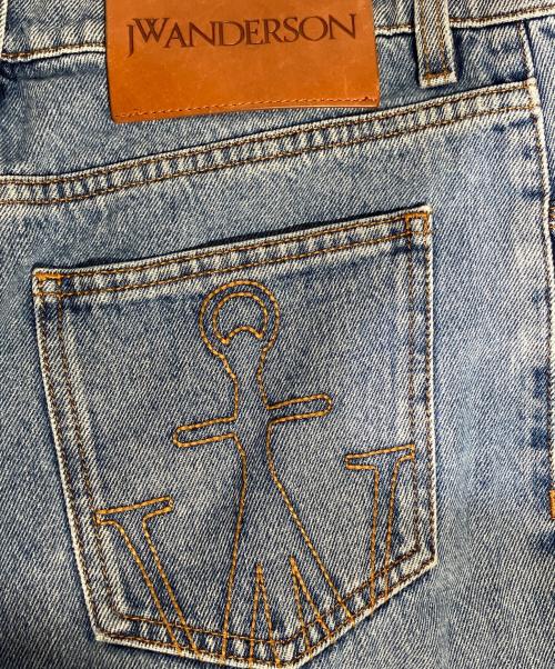 J.W.ANDERSON（ジェイダブリューアンダーソン）J.W.ANDERSON (ジェイダブリューアンダーソン) TURN UP SLIM JEANS インディゴ サイズ:34の古着・服飾アイテム