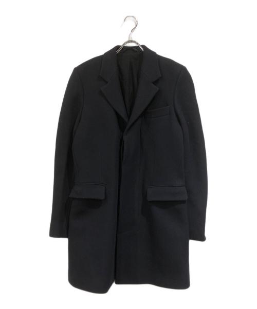 ANN DEMEULEMEESTER（アンドゥムルメステール）ANN DEMEULEMEESTER (アンドゥムルメステール) チェスターコート ネイビー サイズ:SIZE Sの古着・服飾アイテム