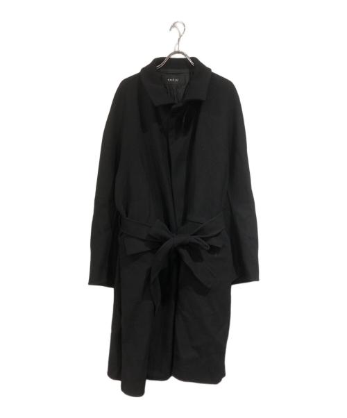 SOEJU（ソージュ）SOEJU (ソージュ) スーパー140メルトンバルマカーンコート ブラック サイズ:SIZE 3の古着・服飾アイテム