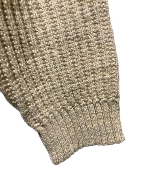 Maison Margiela（メゾンマルジェラ）Maison Margiela (メゾンマルジェラ) 24SS 白タグDISTORTED KNIT ZIP SWEATER ベージュ サイズ:Sの古着・服飾アイテム