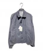 TOMORROW LANDトゥモローランド）の古着「シルクウールダブルフェイス シャツブルゾン」｜グレー