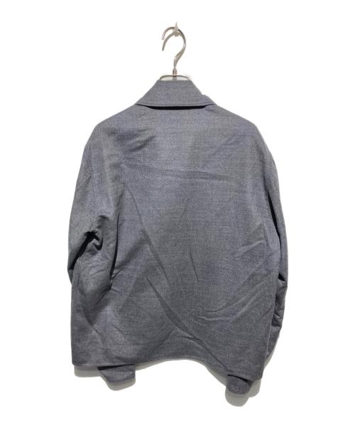 TOMORROW LAND（トゥモローランド）TOMORROW LAND (トゥモローランド) シルクウールダブルフェイス シャツブルゾン グレー サイズ:S 未使用品の古着・服飾アイテム