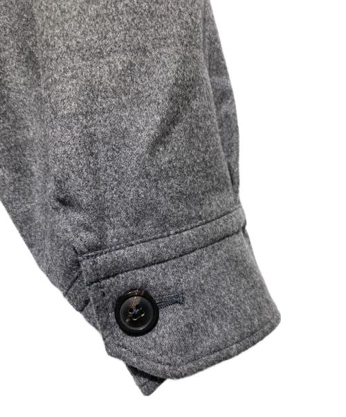 TOMORROW LAND（トゥモローランド）TOMORROW LAND (トゥモローランド) シルクウールダブルフェイス シャツブルゾン グレー サイズ:S 未使用品の古着・服飾アイテム