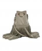 J&M DAVIDSONジェイ＆エム デヴィッドソン）の古着「ミディアム フリンジ カーニバル ショルダーバッグ」｜ホワイト