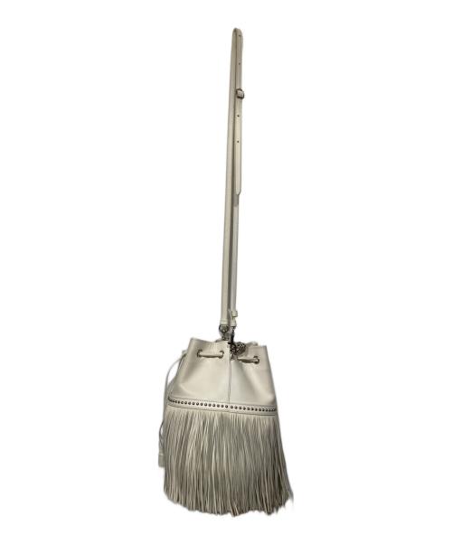 J&M DAVIDSON（ジェイ＆エム デヴィッドソン）J&M DAVIDSON (ジェイ＆エム デヴィッドソン) ミディアム フリンジ カーニバル ショルダーバッグ ホワイトの古着・服飾アイテム