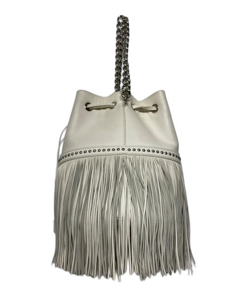 J&M DAVIDSON（ジェイ＆エム デヴィッドソン）J&M DAVIDSON (ジェイ＆エム デヴィッドソン) ミディアム フリンジ カーニバル ショルダーバッグ ホワイトの古着・服飾アイテム