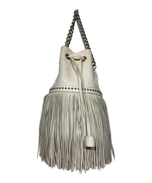 J&M DAVIDSON（ジェイ＆エム デヴィッドソン）J&M DAVIDSON (ジェイ＆エム デヴィッドソン) ミディアム フリンジ カーニバル ショルダーバッグ ホワイトの古着・服飾アイテム