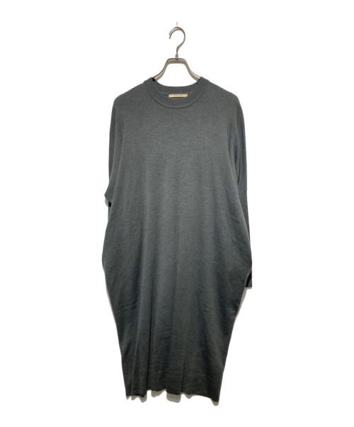 Curensology（カレンソロジー）Curensology (カレンソロジー) ニットワンピース グレー サイズ:FREEの古着・服飾アイテム