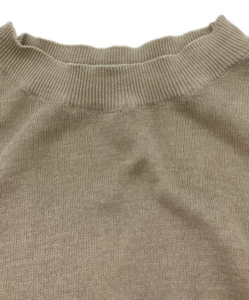 Curensology（カレンソロジー）Curensology (カレンソロジー) リネンレンテニットワンピース ベージュ サイズ:Freeの古着・服飾アイテム
