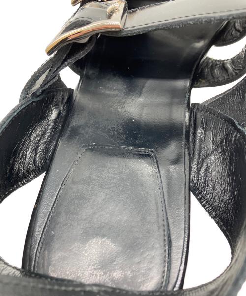 JUNYA WATANABE（ジュンヤワタナベ）JUNYA WATANABE (ジュンヤワタナベ) プラットフォームサンダル ブラック サイズ:2の古着・服飾アイテム