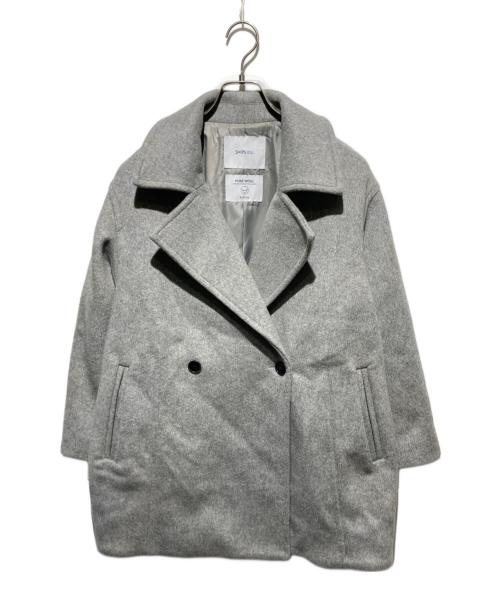 SHIPS any（シップスエニィ）SHIPS any (シップスエニィ) ウール コクーン テーラード ショート コート グレー サイズ:FREEの古着・服飾アイテム