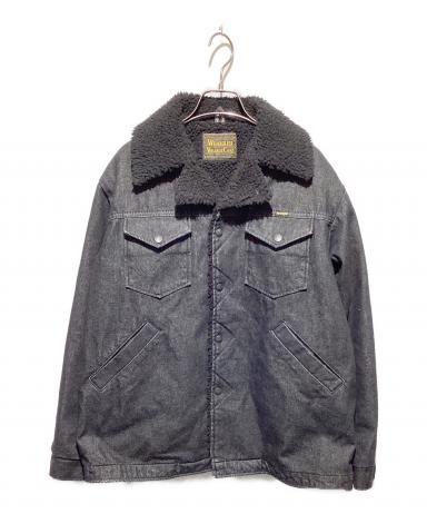 未使用級！archive PPFM y2k 02AW デニム ランチコート L 中古・古着通販】Wrangler (ラングラー) ランチコート ブラック サイズ