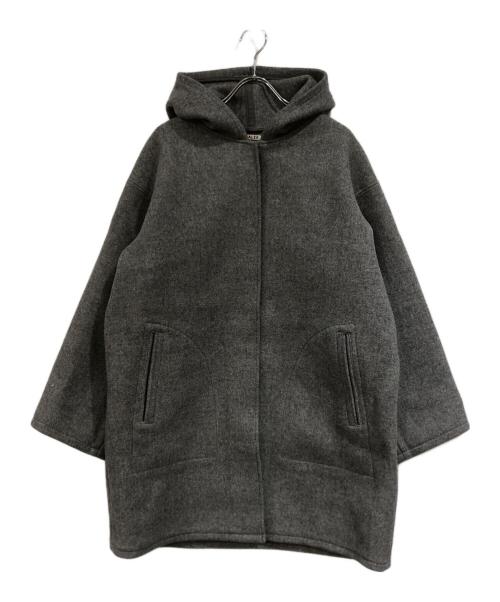 AURALEE（オーラリー）AURALEE (オーラリー) HEAVY MELTON HOODED COAT グレー サイズ:SIZE 1の古着・服飾アイテム