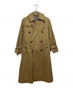 AURALEEオーラリー）の古着「FINX CHAMBRAY BIG TRENCH COAT」｜ベージュ