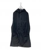 Yohji Yamamoto pour hommeヨウジヤマモト プールオム）の古着「フーデットロングシャツ」｜ブラック