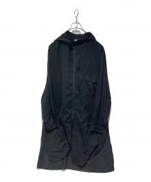 Yohji Yamamoto pour homme（ヨウジヤマモト プールオム）の古着「フーデットロングシャツ」｜ブラック