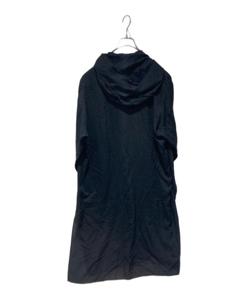 Yohji Yamamoto pour homme（ヨウジヤマモト プールオム）Yohji Yamamoto pour homme (ヨウジヤマモト プールオム) フーデットロングシャツ ブラック サイズ:2の古着・服飾アイテム