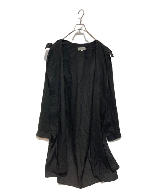 Yohji Yamamoto pour homme（ヨウジヤマモト プールオム）Yohji Yamamoto pour homme (ヨウジヤマモト プールオム) フーデットロングシャツ ブラック サイズ:2の古着・服飾アイテム