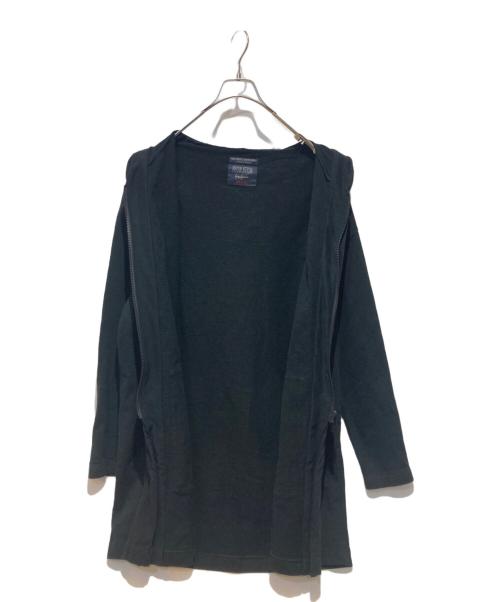 REGULATION Yohji Yamamoto（レギュレーションヨウジヤマモト）REGULATION Yohji Yamamoto (レギュレーションヨウジヤマモト) ロングジップパーカー ブラック サイズ:2の古着・服飾アイテム