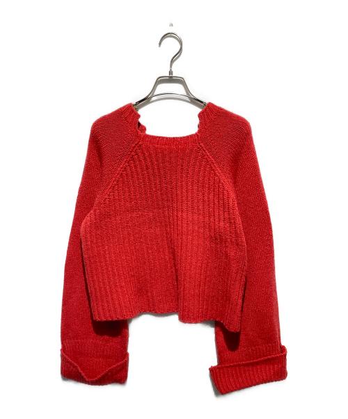 STELLA McCARTNEY（ステラマッカートニー）STELLA McCARTNEY (ステラマッカートニー) キャメルラグランニット レッド サイズ:38の古着・服飾アイテム