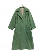 PUBLIC TOKYOパブリックトウキョウ）の古着「ミックスシャギーロングチェスターコート」｜グリーン