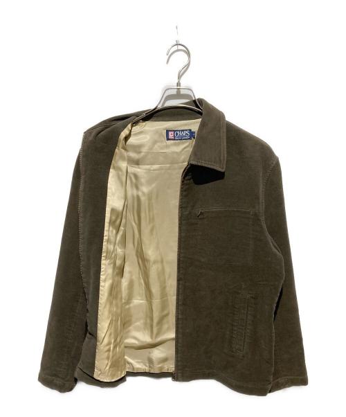CHAPS RALPH LAUREN（チャップス ラルフローレン）CHAPS RALPH LAUREN (チャップス ラルフローレン) ベロアタッチスイングトップ オリーブ サイズ:Lの古着・服飾アイテム