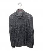 dunhillダンヒル）の古着「袖切替キルティングジャケット」｜ブラック