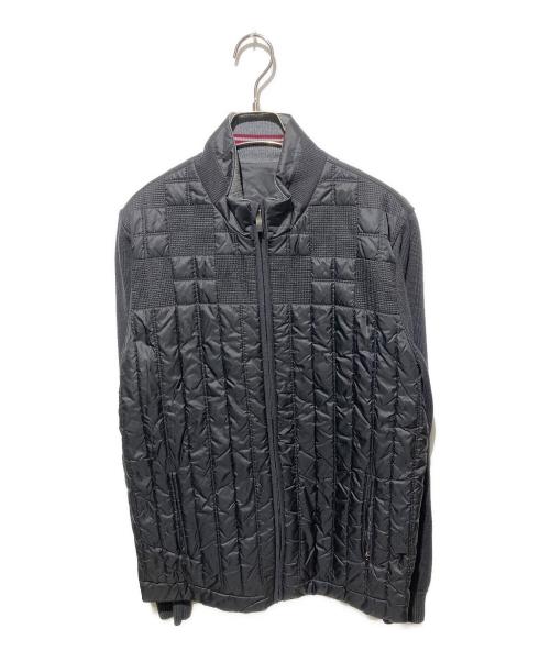 dunhill（ダンヒル）dunhill (ダンヒル) 袖切替キルティングジャケット ブラック サイズ:Lの古着・服飾アイテム